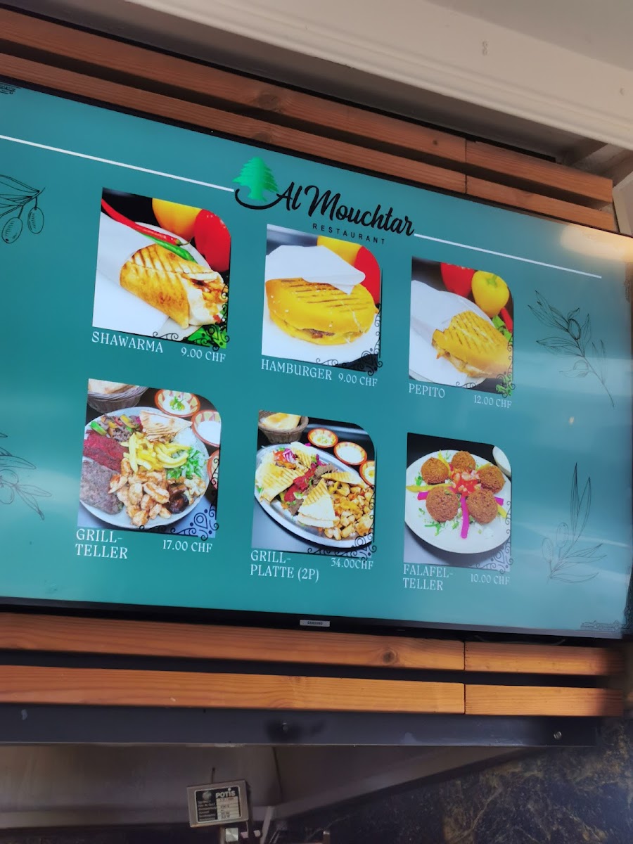 Al-Mouchtar Menu - Image 1